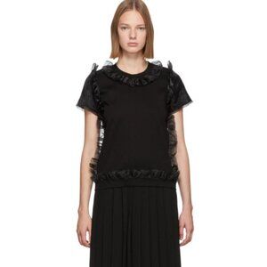 Noir Kei Ninomiya Tulle Ruffle T-Shirt